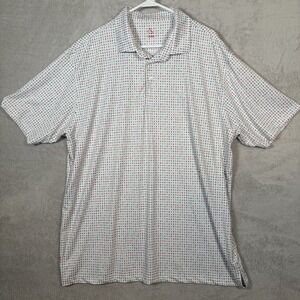 Rhoback The Number Tile Short Sleeve Performance Polo UPF Mens Plus Size XXL NEW